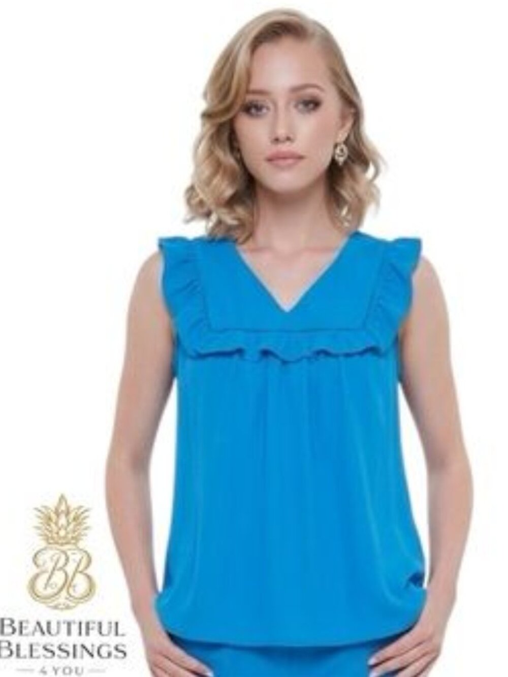 LOFT Aqua Blue Blouse M